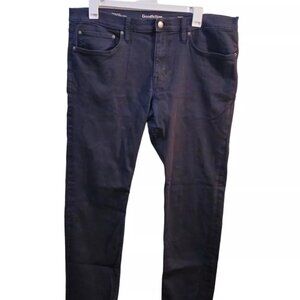 Men's Sz 40 / 32 Black Goodfellow Skinny Entubado Denim Jeans PRE OWNED